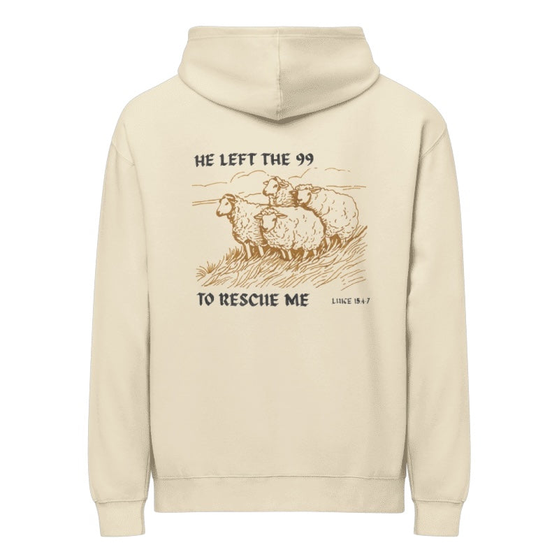 Luke 15:4-7 He Left The 99 To Rescue Me Hoodie